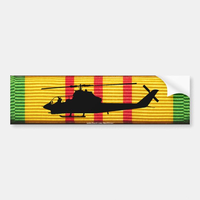 AH-1G Cobra on VSM Ribbon Bumper Sticker (Front)