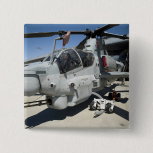 AH-1Z Super Cobra attack helicopter 15 Cm Square Badge