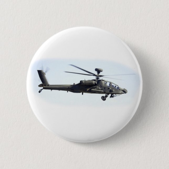 AH-64 Apache 6 Cm Round Badge (Front)