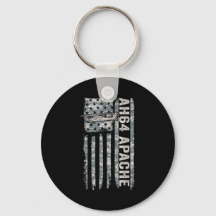 Ah-64 apache american flag helicopter camo apache  key ring