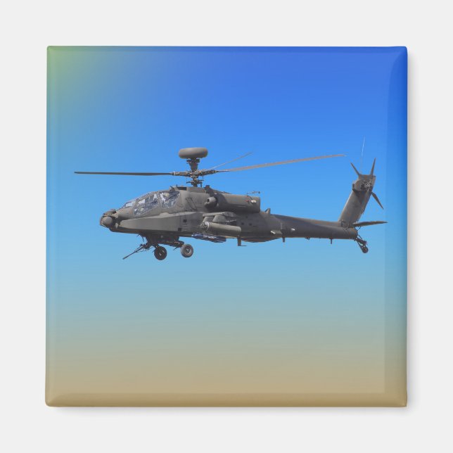 AH-64 Apache Helicopter Magnet (Front)