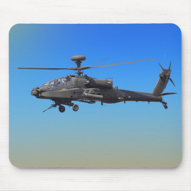 AH-64 Apache Helicopter Mouse Mat (Front)
