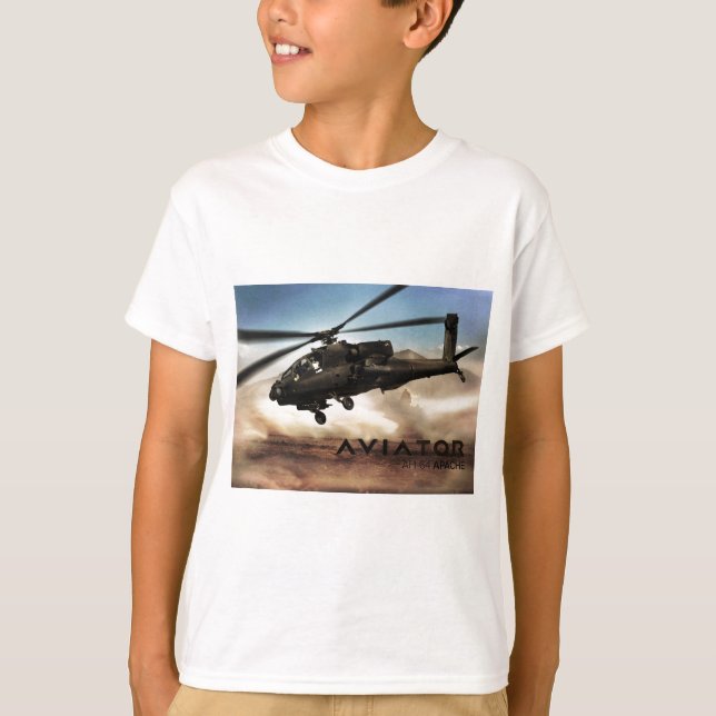AH-64 Apache Helicopter T-Shirt (Front)