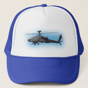 AH-64 Apache Helicopter Trucker Hat