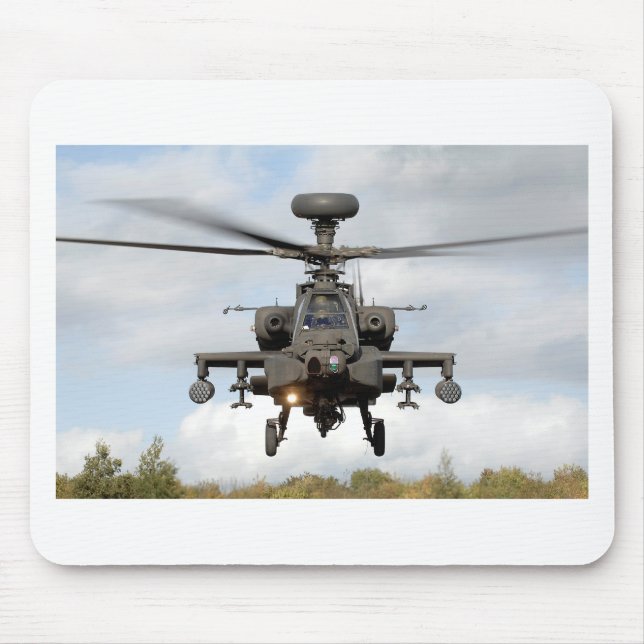 ah 64 apache longbow helocopter military mouse mat (Front)