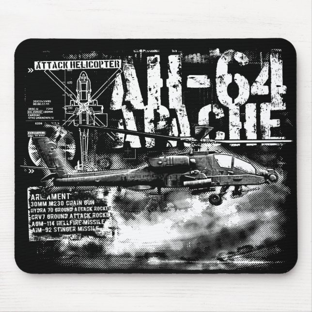 AH-64 Apache Mousepad (Front)