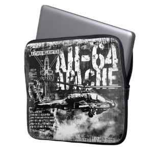 AH-64 Apache Neoprene Laptop Sleeve 13 inch