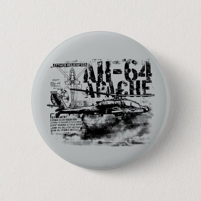 AH-64 Apache Round Button (Front)
