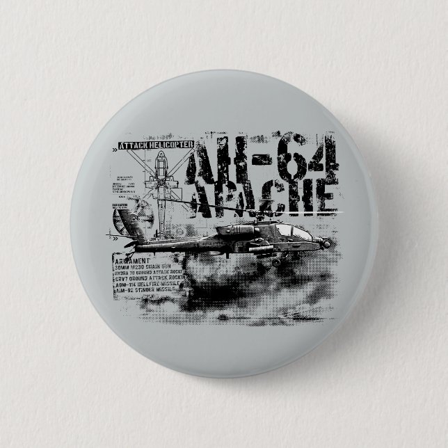 AH-64 Apache Round Button (Front)