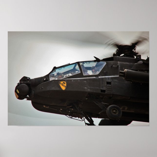AH-64D Apache Helicopter Poster (Front)