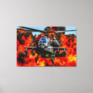 AH-64E APACHE GUARDIAN 32x48 Canvas Print