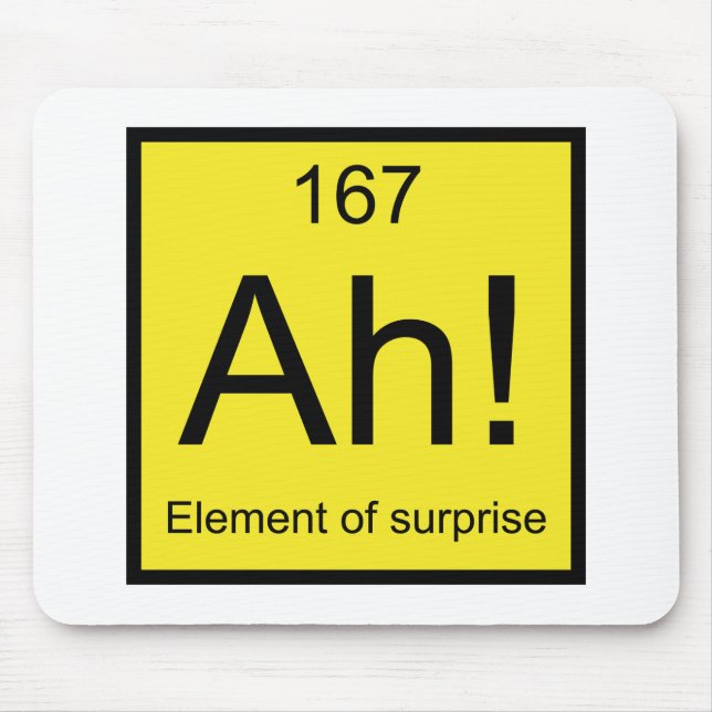 Ah! Element of Surprise Mouse Mat (Front)