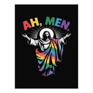Ah Men Funny LGBT Gay Pride Photo Print