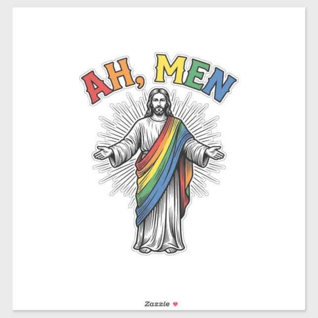 Ah Men Rainbow Religious Vintage (Sheet)