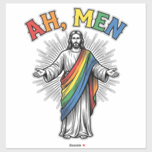 Ah Men Rainbow Religious Vintage