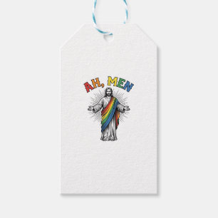 Ah Men Rainbow Religious Vintage Gift Tags