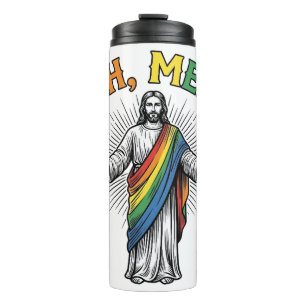 Ah Men Rainbow Religious Vintage Thermal Tumbler