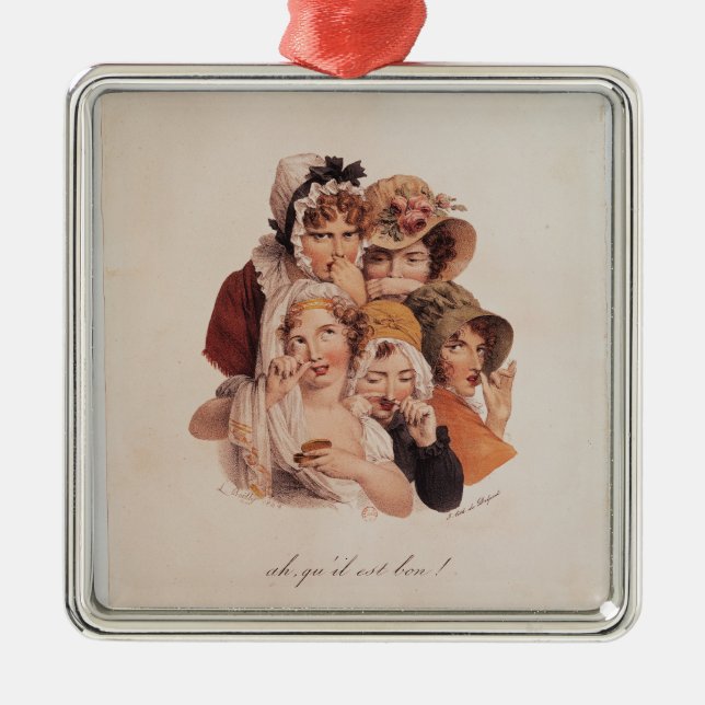 Ah! Qu'il est Bon! Metal Tree Decoration (Front)