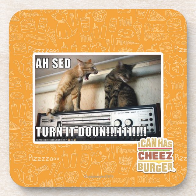 Ah Sed Turn it Down!! Coaster (Front)