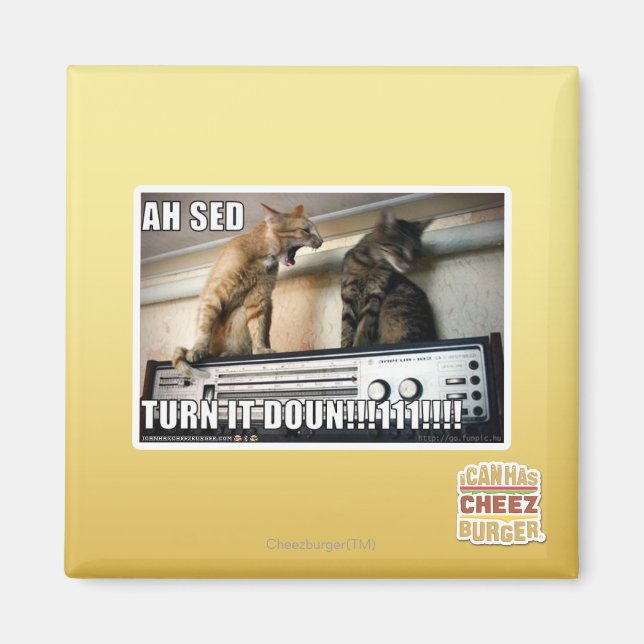 Ah Sed Turn it Down!! Magnet (Front)