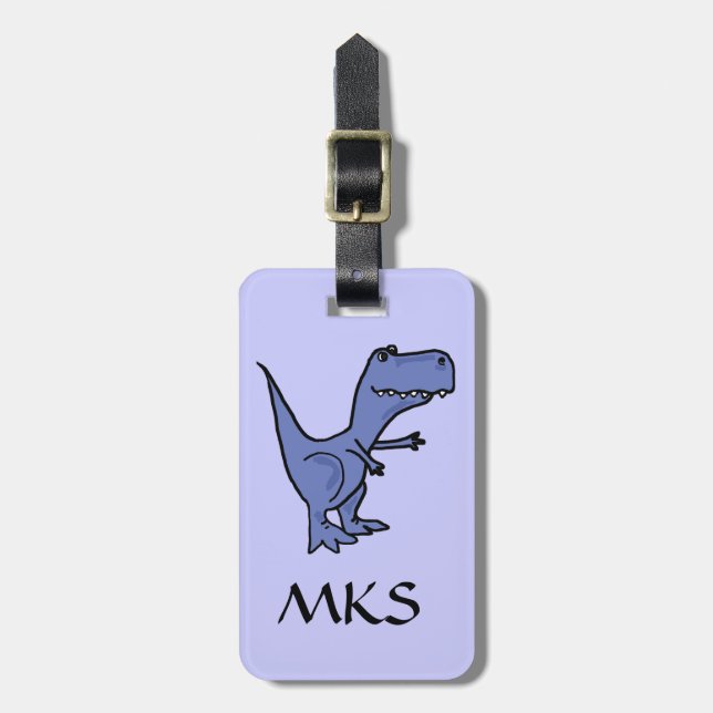 AH- T-Rex Dinosaur Luggage Tag (Front Vertical)