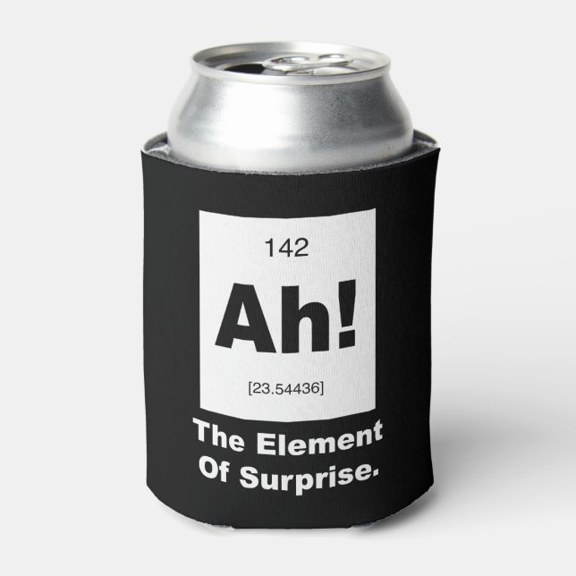 Ah! The element of Surprise Can Cooler (Can Front)