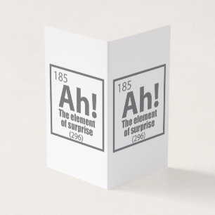 Ah! The Element of Surprise Funny Chemistry Joke