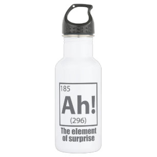 Ah! The Element of Surprise Funny Chemistry Joke 532 Ml Water Bottle