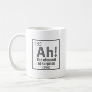 Ah! The Element of Surprise Funny Chemistry Joke Coffee Mug