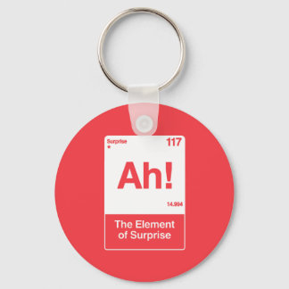 Ah The Element Of Surprise - Funny Chemistry Key Ring