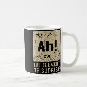 Ah The Element Of Surprise Funny Chemistry Science Coffee Mug