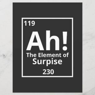 ah the element of surprise funny periodic table