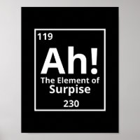 ah the element of surprise funny periodic table