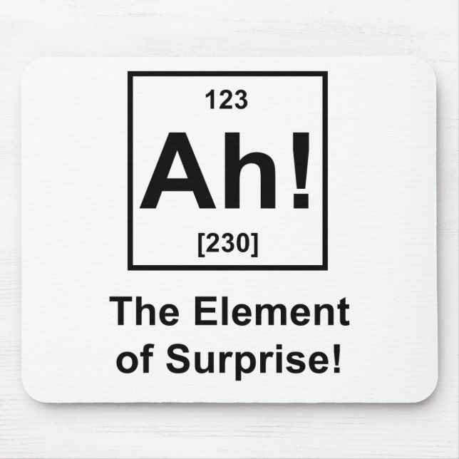 Ah! The Element of Surprise Mouse Mat (Front)