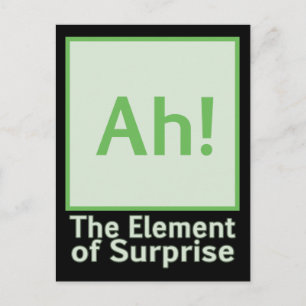 Ah! The element of surprise Postcard