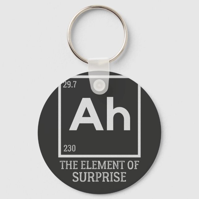 Ah the element of surprises key ring (Front)