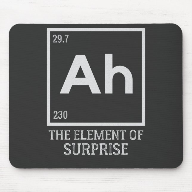 Ah the element of surprises mouse mat (Front)