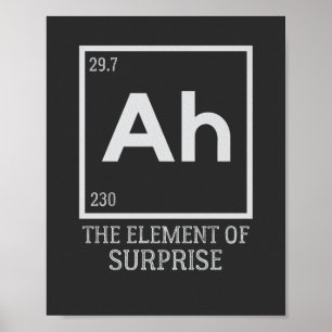 Ah the element of surprises poster