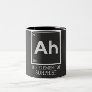 Ah the element of surprises Two-Tone coffee mug