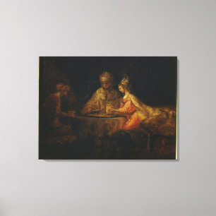 Ahasuerus and Haman at the Feast of Esther Canvas Print