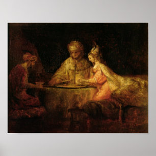 Ahasuerus , Haman and Esther, c.1660 Poster