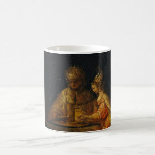 Ahasuerus Haman Esther Rembrandt Biblical Baroque Coffee Mug