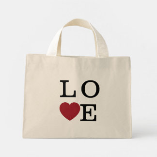 Ahava (Love) red Mini Tote Bag