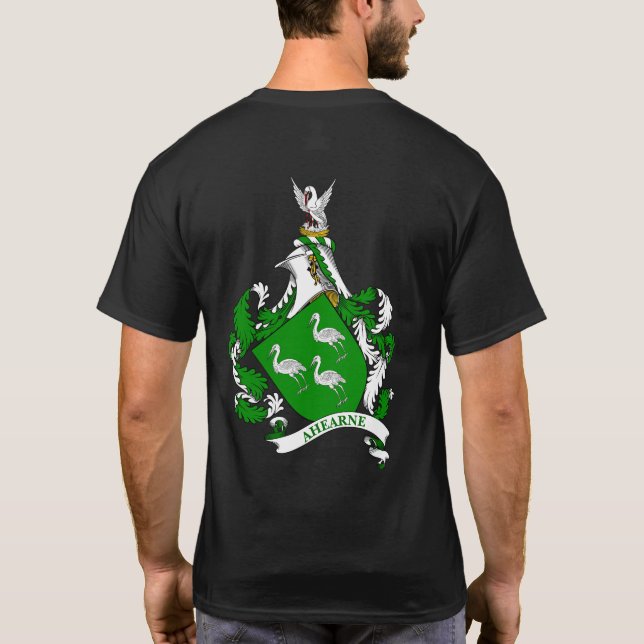 Ahearne Coat of Arms Personalised T-Shirt (Back)