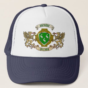 Ahearne Irish Shield & Griffins Personalised  Trucker Hat