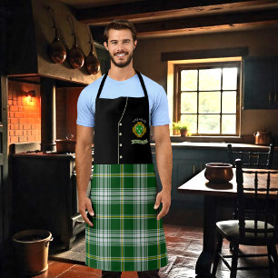 Ahearne Irish Shield & Tartan Personalised Kilt  Apron