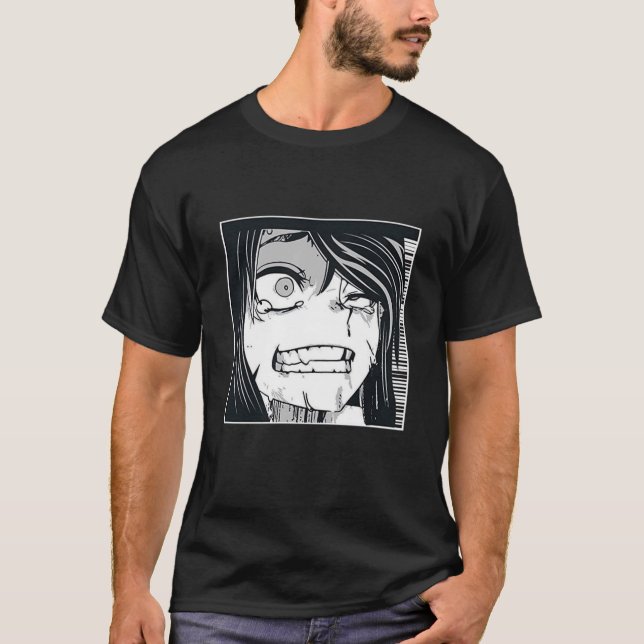 Ahegao T-Shirt Anime Funny Shirts (Front)