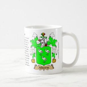 Ahern, the Origin, the Meaning and the Crest Coffee Mug