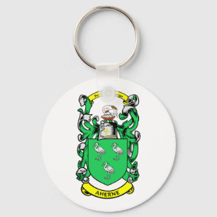 AHERNE Family Crest Key Ring