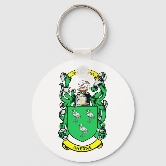 AHERNE Family Crest Key Ring (Front)
